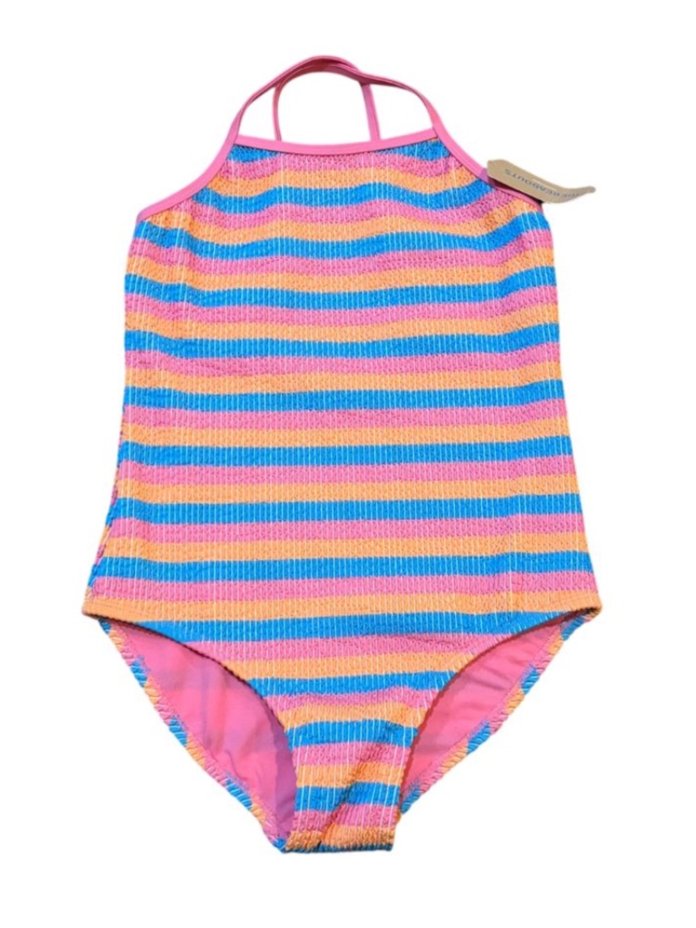 Thereabouts Girls' Colorful Striped One-piece Swimsuit